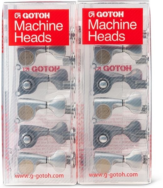 open zoom image for Taylor 18:1 Gotoh Guitar Tuners (12-String), Antique Chrome, Action Position Back
