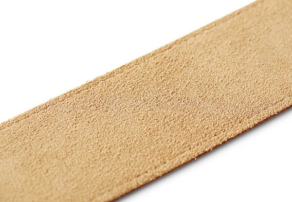 open zoom image for Taylor Gemstone 2.5" Sanded Leather Guitar Strap, Medium Brown, Action Position Back