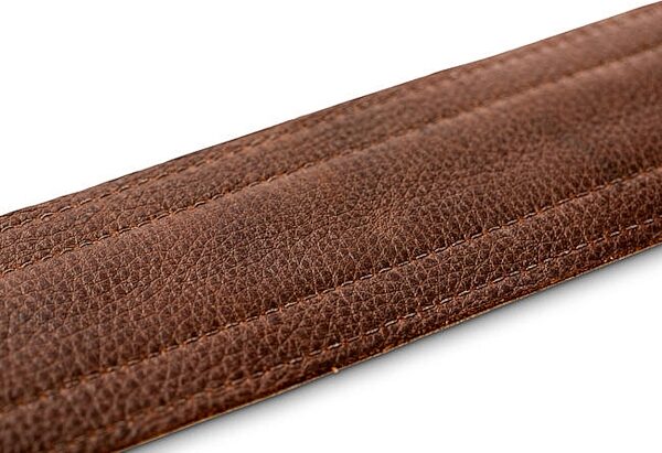 open zoom image for Taylor Reflections 2.5" Leather Guitar Strap, Spruce/Ebony, Action Position Back