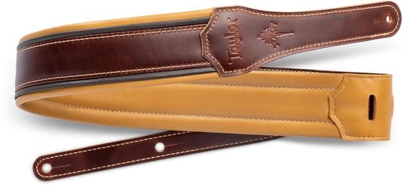 open zoom image for Taylor Ascension 2.5" Leather Guitar Strap, New, Action Position Back