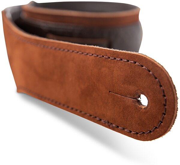 open zoom image for Taylor Grand Pacific 3" Nickel Concho Leather Guitar Strap, Brown, Detail