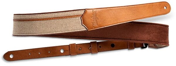 open zoom image for Taylor 2.5" Vegan Leather Guitar Strap, Tan, Main
