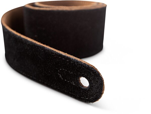 open zoom image for Taylor 2.5" Embroidered Suede Guitar Strap, Black, Alt