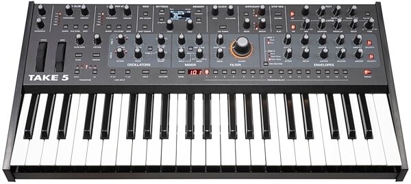 open zoom image for Sequential Take 5 Analog Synthesizer Keyboard, New, view