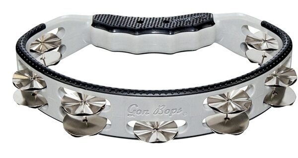 open zoom image for Gon Bops Handheld Tambourine with Nickel Jingles, Main