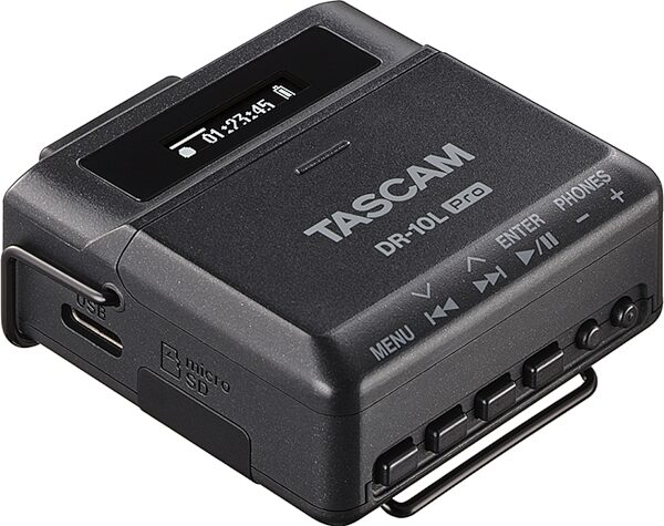 open zoom image for TASCAM DR-10L Pro 32-Bit Float Field Recorder (with Lavalier Microphone), Black, Main