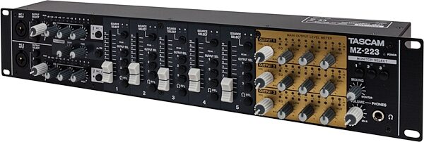 open zoom image for TASCAM MZ-223 Rackmount Multi-Zone Mixer, 5-Channel, New, Action Position Back