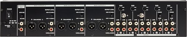 open zoom image for TASCAM MZ-223 Rackmount Multi-Zone Mixer, 5-Channel, New, Action Position Back