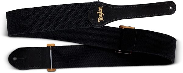 open zoom image for Taylor 2" GS Mini Guitar Strap (with Amber Buckle), Black, Action Position Back