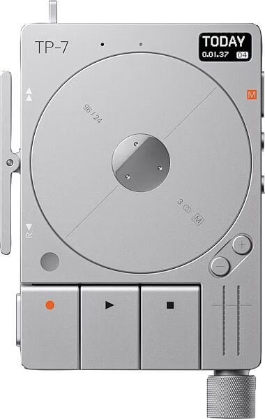 open zoom image for Teenage Engineering TP-7 Digital Tape Recorder, Aluminum, Action Position Back