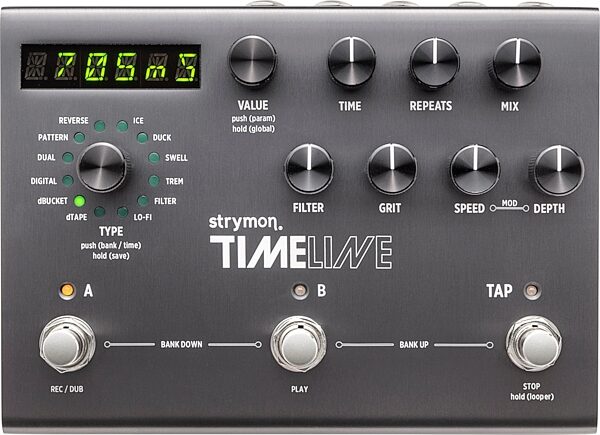 open zoom image for Strymon TimeLine Multi-Dimensional Delay Pedal, New, Action Position Back