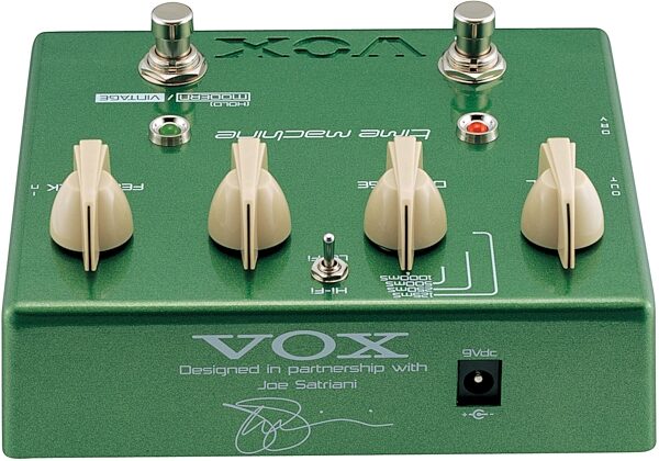 open zoom image for Vox Joe Satriani Time Machine Delay Pedal, Rear