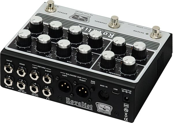 open zoom image for Tone King Royalist Tube Preamp Pedal, New, Action Position Back