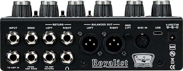 open zoom image for Tone King Royalist Tube Preamp Pedal, New, Action Position Back