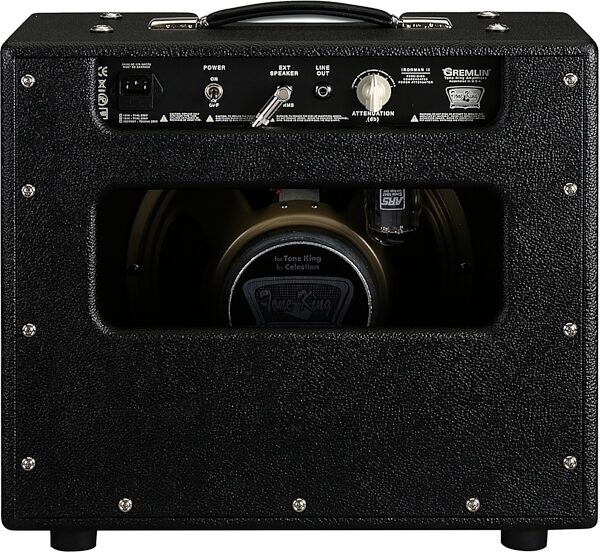open zoom image for Tone King Gremlin Guitar Combo Amplifier (5 Watts, 1x12"), Black, Action Position Back
