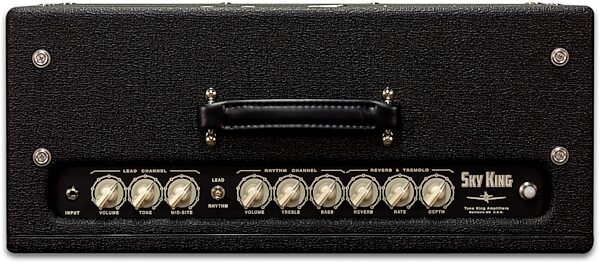 open zoom image for Tone King Sky King Guitar Combo Amplifier (35 Watts, 1x12"), Black, Action Position Back