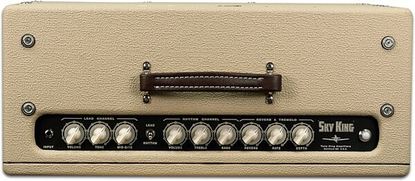 open zoom image for Tone King Sky King Guitar Combo Amplifier (35 Watts, 1x12"), Cream, Open Box (Very Good), Action Position Back