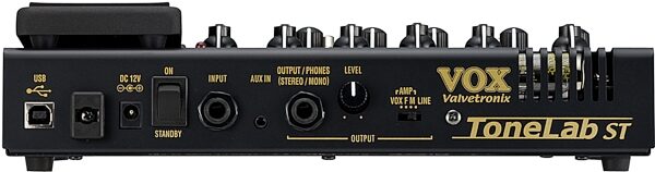 open zoom image for Vox ToneLab ST Valvetronix Guitar Amp Modeling Processor, Rear