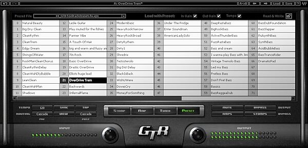 open zoom image for Waves GTR System and PRS Interface, Tool Rack Presets
