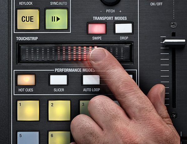 open zoom image for Novation Twitch USB DJ Touchstrip Controller, In Use