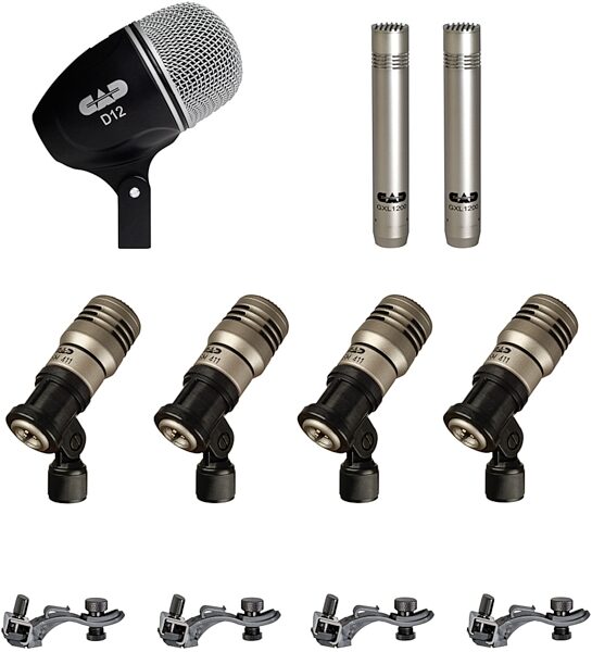 open zoom image for CAD Audio TOURING7 7-Microphone Drum Package, Pack