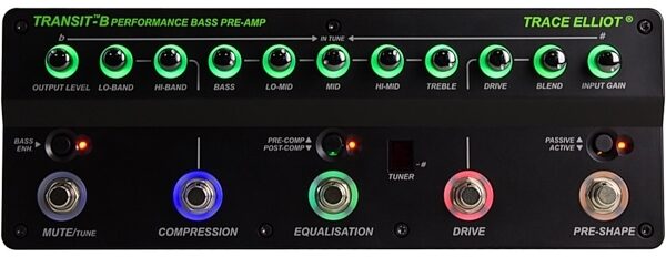 open zoom image for Trace Elliot Transit-B Bass Guitar Preamp Pedal, New, Main