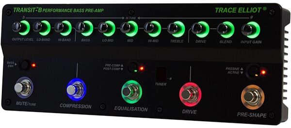 open zoom image for Trace Elliot Transit-B Bass Guitar Preamp Pedal, New, Alt