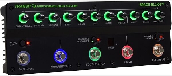 open zoom image for Trace Elliot Transit-B Bass Guitar Preamp Pedal, New, Alt