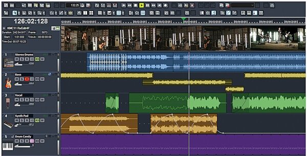 open zoom image for Cakewalk SONAR Studio Recording Software (Windows), Track View