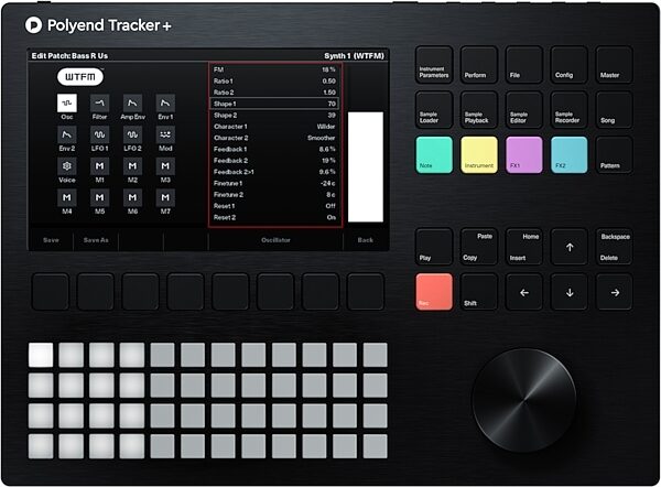 open zoom image for Polyend Tracker+ Standalone Audio Workstation, New, Action Position Front