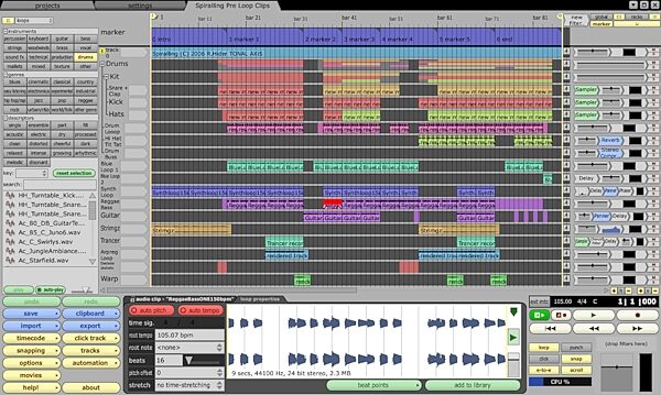 open zoom image for Mackie Tracktion Music Production Software (Macintosh and Windows), Edit Overview