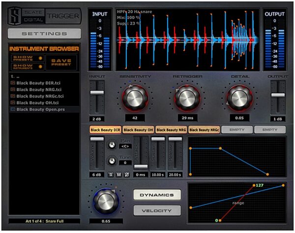 open zoom image for Slate Digital Trigger EX Drum Replacer Software (Mac and Windows), Main