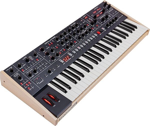 open zoom image for Sequential Trigon-6 Analog Synthesizer Keyboard, New, Action Position Back
