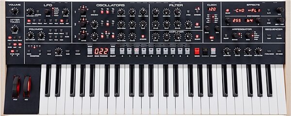 open zoom image for Sequential Trigon-6 Analog Synthesizer Keyboard, New, Action Position Back