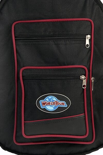 open zoom image for World Tour Deluxe 20mm Acoustic-Electric Bass Gig Bag, Pocket Closeup