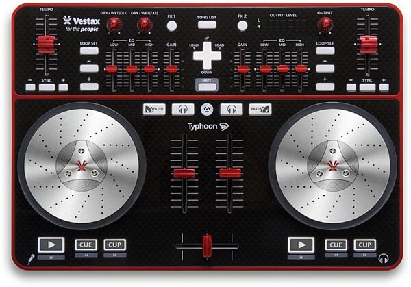 open zoom image for Vestax Typhoon DJ USB MIDI Controller, Main