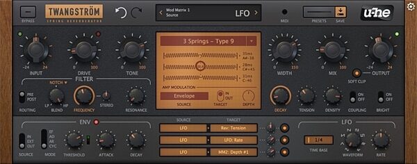 open zoom image for u-he Twangstrom Reverb Audio Plug-in, Digital Download, view