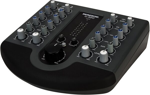 open zoom image for Mackie U420 4-Channel Firewire Mixer, Angle