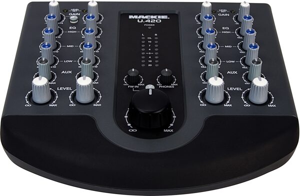 open zoom image for Mackie U420 4-Channel Firewire Mixer, Front
