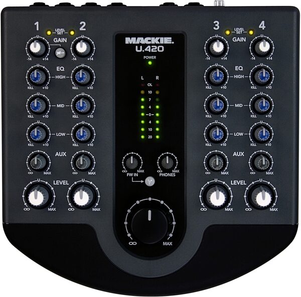 open zoom image for Mackie U420 4-Channel Firewire Mixer, Main