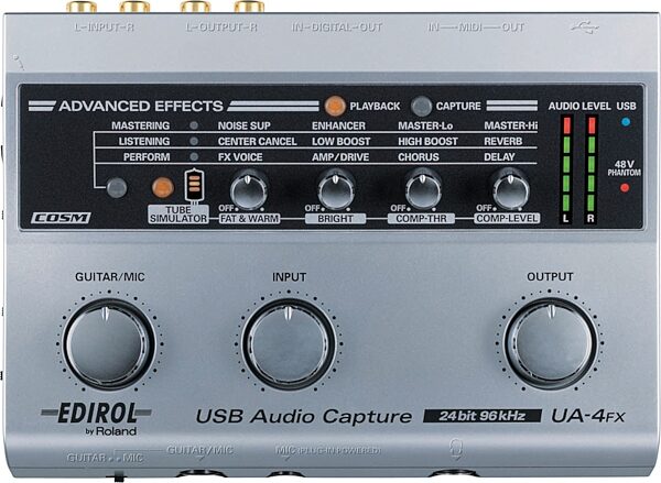 open zoom image for Edirol UA4FX USB Audio Interface with MIDI, Top