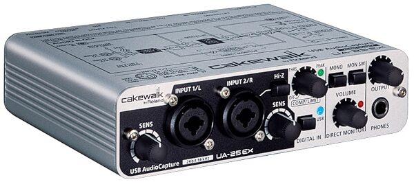 open zoom image for Cakewalk UA-25EX USB Audio Interface, Angle--2--Angle