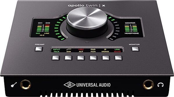 open zoom image for Universal Audio Apollo Twin X Duo USB Audio Interface (Windows), Heritage Edition, Action Position Back