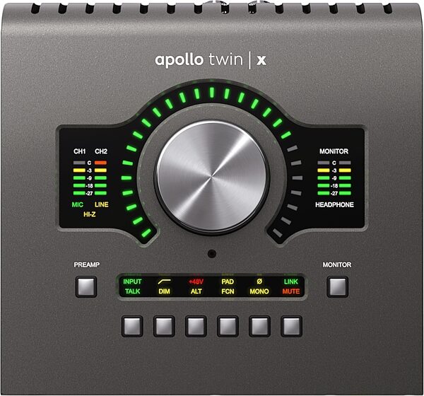 open zoom image for Universal Audio Apollo Twin X Duo USB Audio Interface (Windows), Heritage Edition, Action Position Back