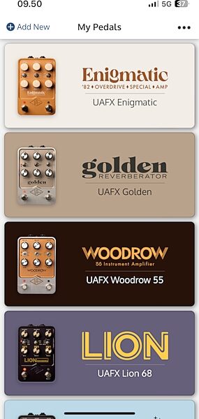 open zoom image for Universal Audio Enigmatic '82 Overdrive Special Amp Modeler Pedal, New, Action Position Back