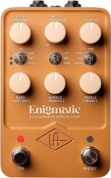 open zoom image for Universal Audio Enigmatic '82 Overdrive Special Amp Modeler Pedal, New, Action Position Back