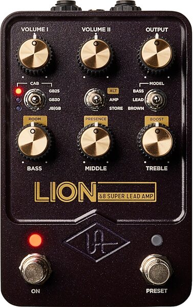 open zoom image for Universal Audio Lion '68 Super Lead Amp Pedal, New, Action Position Back