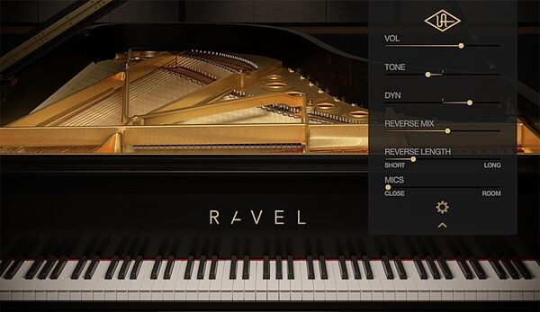 open zoom image for Universal Audio UAD Ravel Grand Piano Plug-in Software, Digital Download, Action Position Back