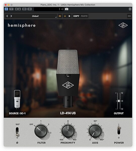 open zoom image for Universal Audio SC-1 Standard Condenser Microphone with Hemisphere Mic Modeling Plug-in, New, Software