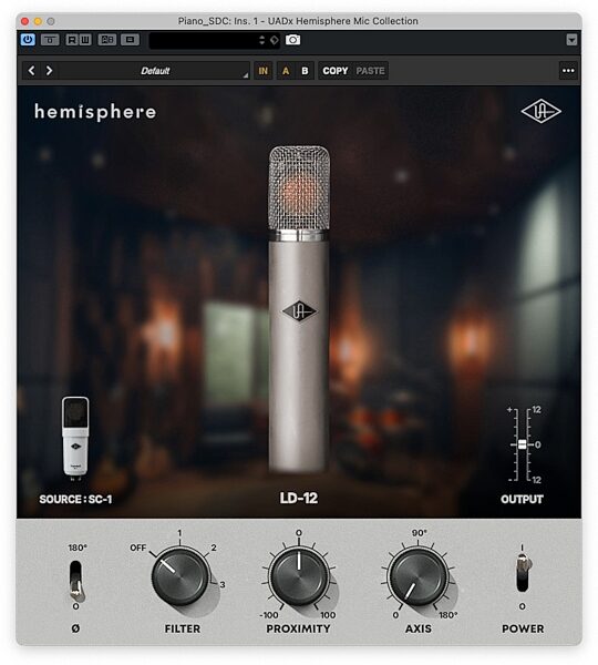 open zoom image for Universal Audio SC-1 Standard Condenser Microphone with Hemisphere Mic Modeling Plug-in, New, Software